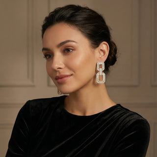 Golden Link Radiance Earrings