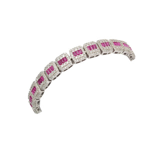 Ruby Regal Grid Bracelet