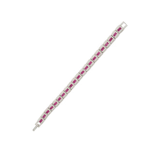 Ruby Regal Grid Bracelet