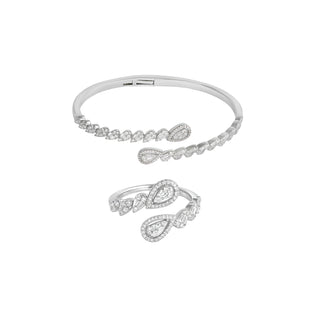 Lyrical Drop Bracelet & Ring Set