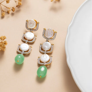 BAROQUE CASCADE DROP EARRINGS