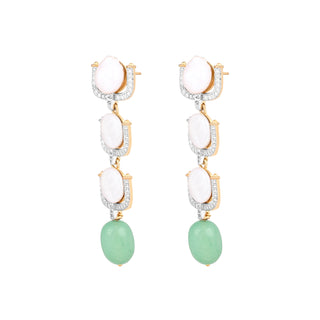 BAROQUE CASCADE DROP EARRINGS