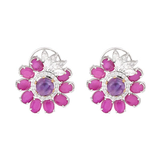 Blossom Amethyst Studs