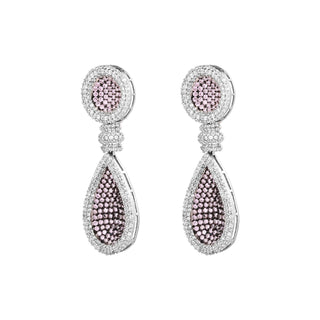 Blush Radiance Teardrop Earrings