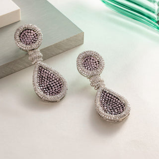 Blush Radiance Teardrop Earrings