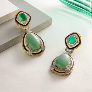 Emerald Enigma Earrings