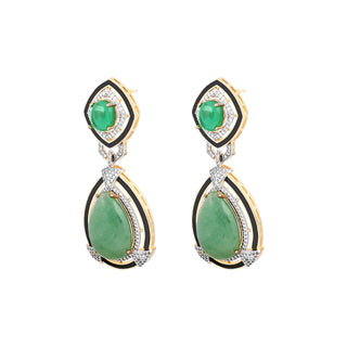 Emerald Enigma Earrings