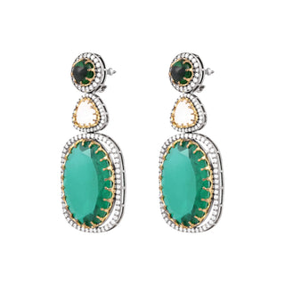 Emerald Radiance Drop Earrings