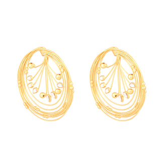 Golden Whirl Earrings