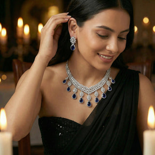 Shriya Sapphire Necklace Set