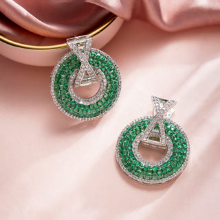 Mosaic Halo Detachable Earrings