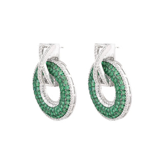 Mosaic Halo Detachable Earrings