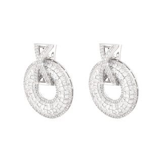 Mosaic Halo Detachable Earrings