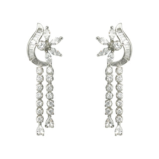 Twinline Diamond Drape Necklace Set