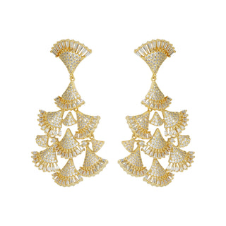 Fanfall Earrings in Gold