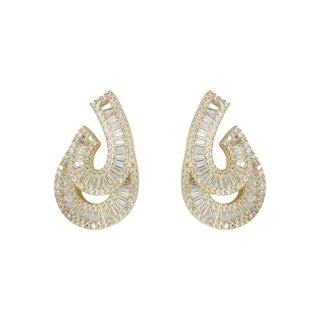 Aurelia Crescent Gold Earrings
