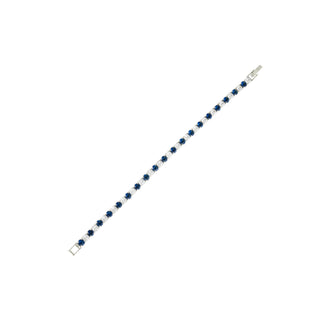 Sapphire Diamond Tennis Bracelet