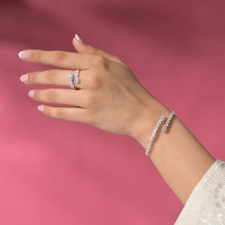 Lyrical Drop Bracelet & Ring Set