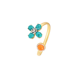 Tropical Bloom Cuff Bracelet