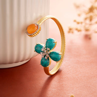 Tropical Bloom Cuff Bracelet