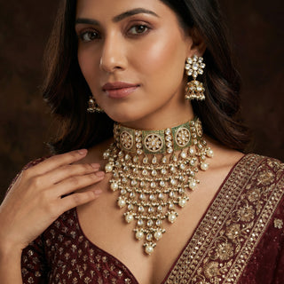 Foral Meena Chocker Set