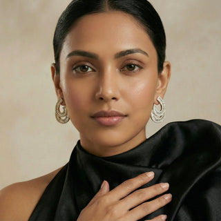 Aurelia Crescent Gold Earrings