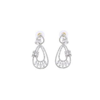 Pear Shaped Danglers Silver