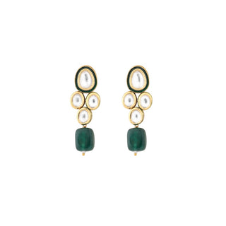 Zayn Emerald Kundan And Pearl Set