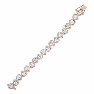 Love Tennis Bracelet In Rose Gold