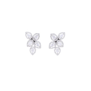 Pear Studs Silver