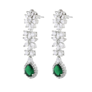 Diamonte Emerald Necklace Set
