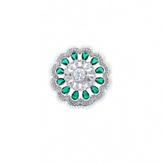Efflorescent Emerald Finger Ring