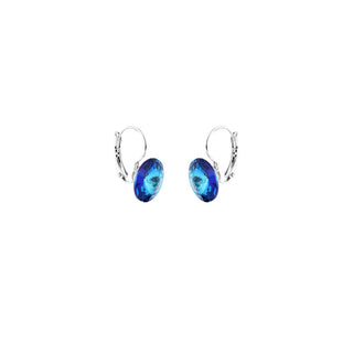 Cobalt Circular Earrings