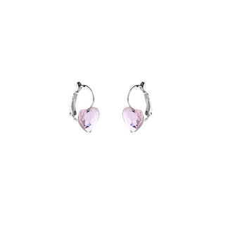 Antique Pink Heart Earrings